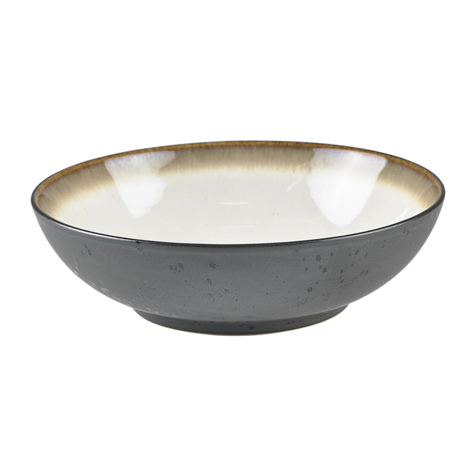 Bitz Living Salad Bowl 24cm Black Cream Bitz